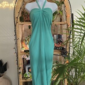 Nine West Strapless Turquoise Dress